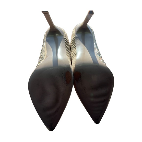 STEVE MADDEN NUDE RHINESTONE SOCK BOOTIES - Picture 6 of 6